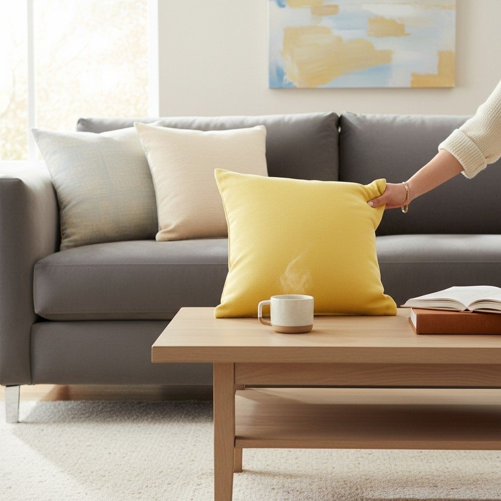 Sonoma Outdoor Pillow Unisex 18x18 Yellow Brand New Fade Resistant 5805-135